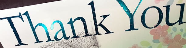 Thank you card
